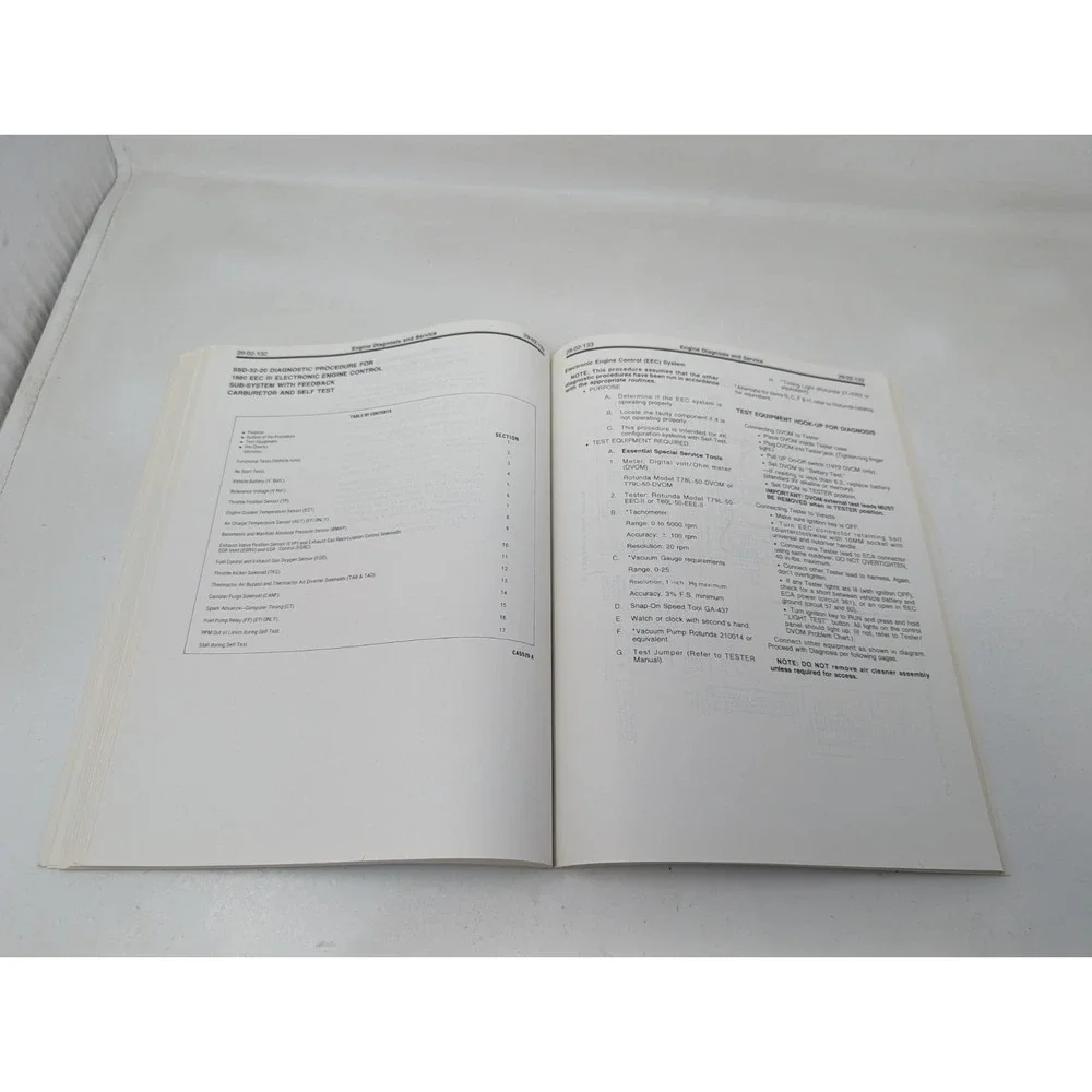 1980 Ford Car Shop‎ Manual Engine Diagnosis Emissions All Models Manual Book 2nd